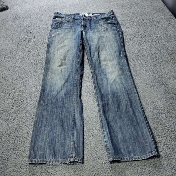 Kenneth Cole Reaction Straight Fit Jeans Mens Size 36x33 Measured Blue - Picture 1 of 10
